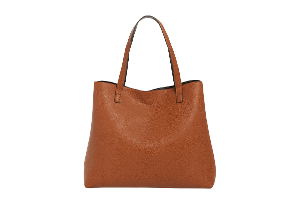 Reversible Faux Leather Tote